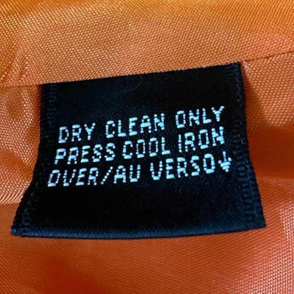 Ellen Tracy Orange Pleated Embroidered Skirt size 10 Petite - Picture 8 of 10